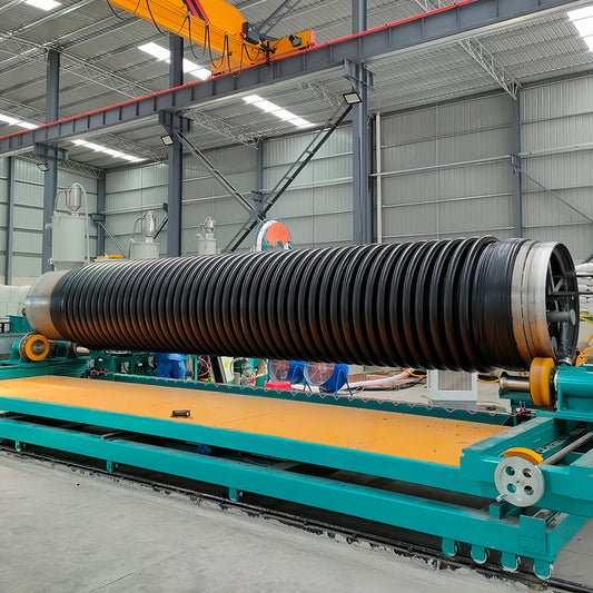 Plastic Steel Strip Hollow Wall Spiral Winding Pipe Extrusion Line