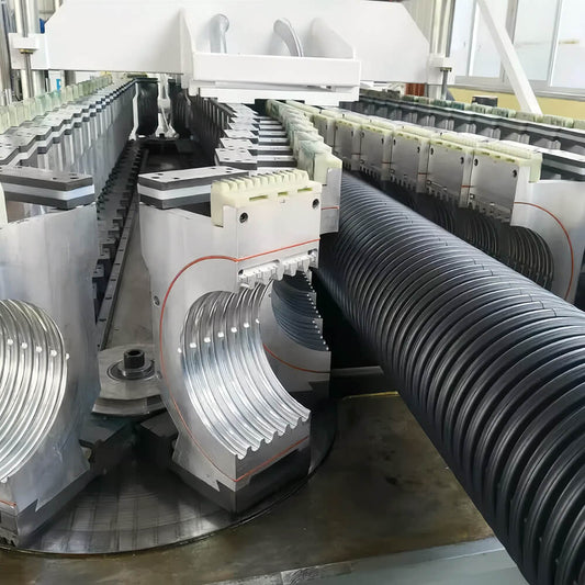 110-315mm Plastic HDPE PE PVC Double Single Wall Corrugated Dwc Pipe Tube Hose Extrusion Production Making Machine