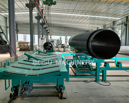 Plastic Steel Strip Hollow Wall Spiral Winding Pipe Extrusion Line