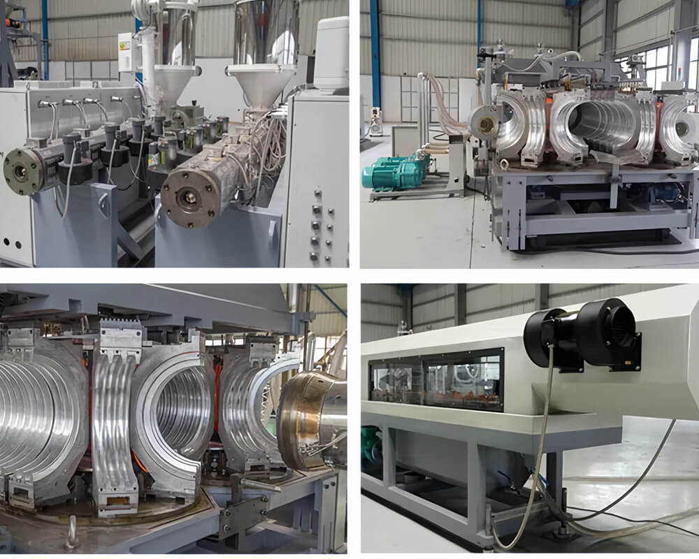 Double Wall Corrugated Pipe Extrusion Line